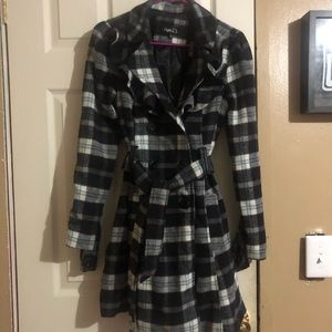 Plaid Peacoat